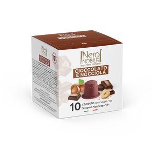 CIOCCOLATO E NOCCIOLA - 10 caps. compatible Nespresso® – Nero Nobile